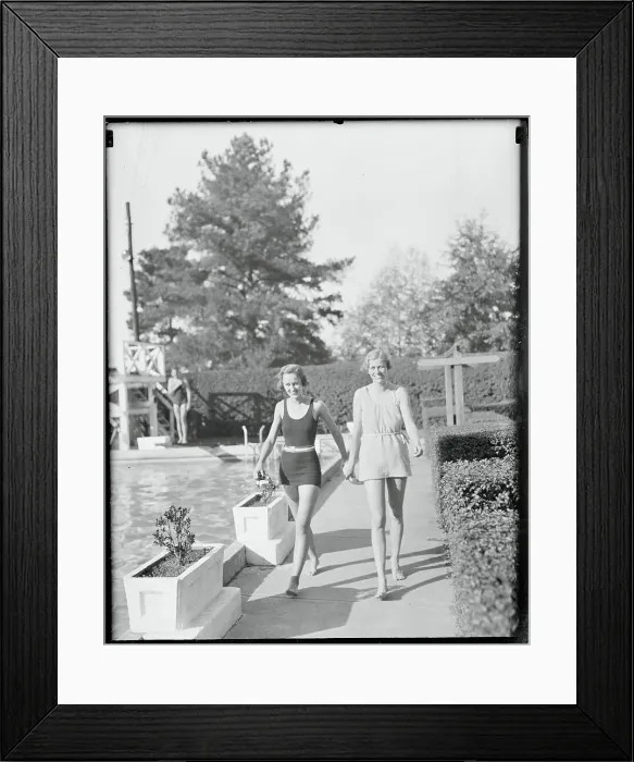 Framed Print : Mrs. James Roosevelt and Mrs. Curtis Dall Strolling Together Framed Print : Mrs. James Roosevelt and Mrs. Curtis Dall Strolling Together