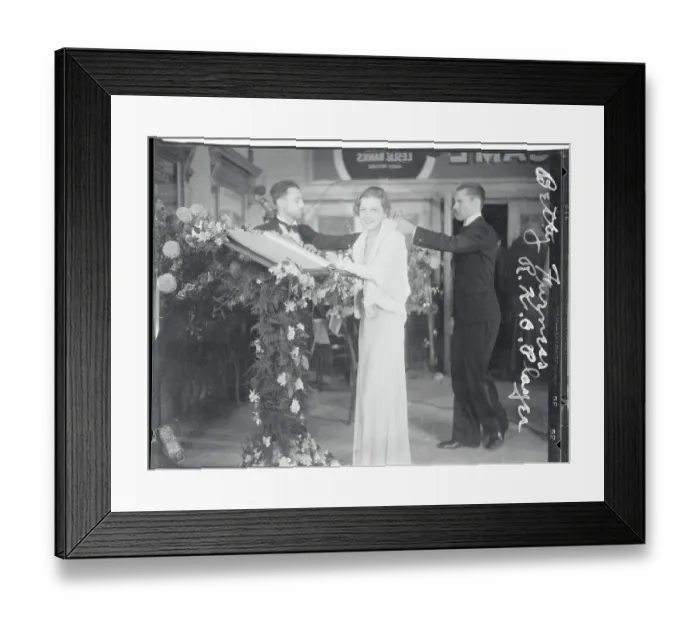 Framed Print : Actress Betty Furness at Movie Premiere Framed Print : Actress Betty Furness at Movie Premiere