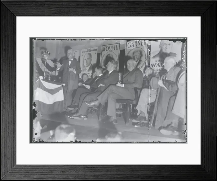 Framed Print : Alfred E. Smith Delivering Speech Framed Print : Alfred E. Smith Delivering Speech