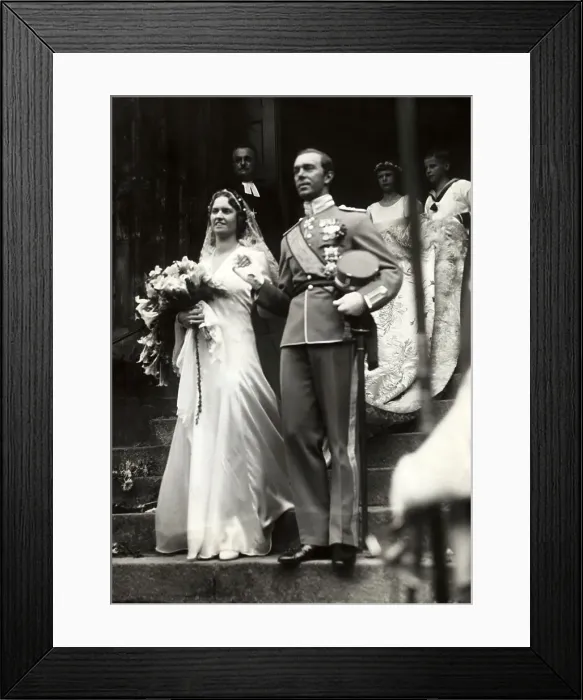 Framed Print : Princess Sibylle and Prince Gustav Adolf Framed Print : Princess Sibylle and Prince Gustav Adolf