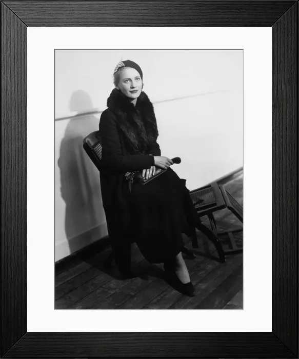 Framed Print : Woman Seated On Boat Deck Framed Print : Woman Seated On Boat Deck