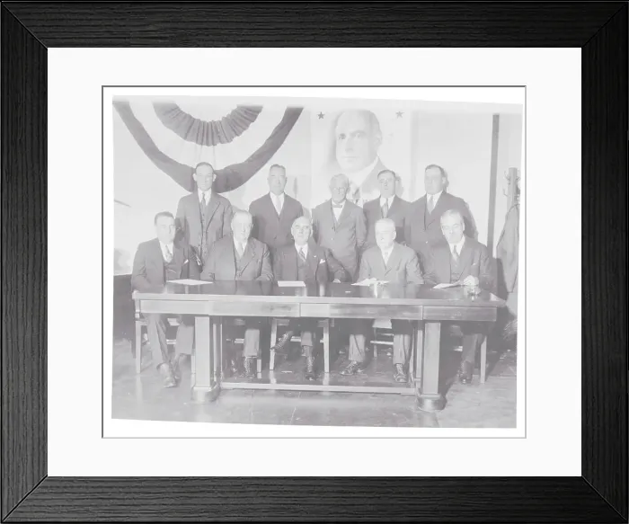 Framed Print : Lieutenant Governor Herbert H. Lehman with Labor Representatives Framed Print : Lieutenant Governor Herbert H. Lehman with Labor Representatives
