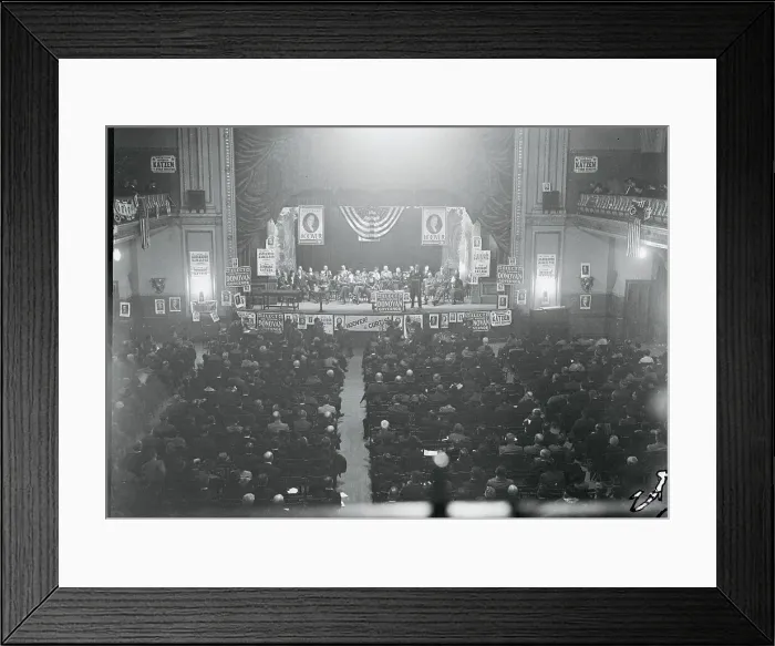 Framed Print : William Donovan Speaking at Rally Framed Print : William Donovan Speaking at Rally