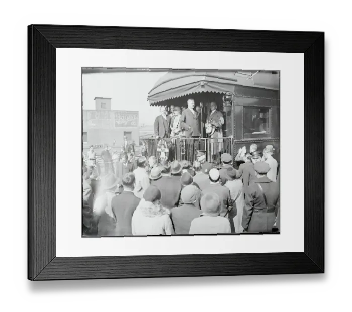 Framed Print : Mayor Welcoming President Hoover and Wife Framed Print : Mayor Welcoming President Hoover and Wife