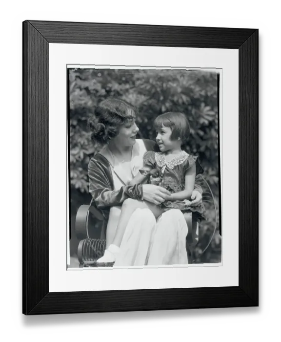 Framed Print : Actress Lupe Velez Holding Her Adopted Daughter Framed Print : Actress Lupe Velez Holding Her Adopted Daughter