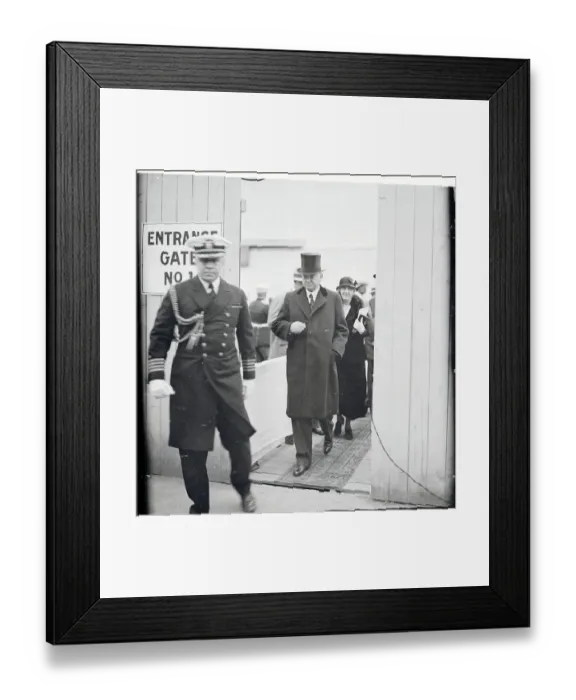 Framed Print : Herbert Hoover Entering Supreme Court Building Framed Print : Herbert Hoover Entering Supreme Court Building