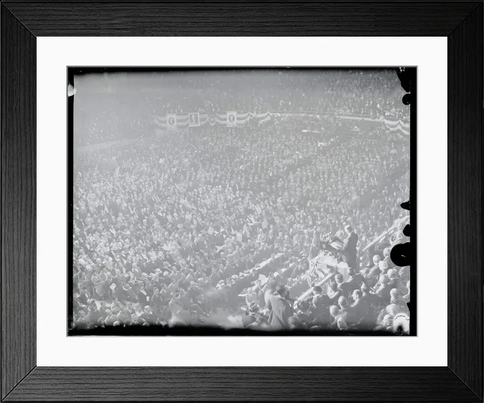 Framed Print : Calvin Coolidge Speaking at Republican Rally Framed Print : Calvin Coolidge Speaking at Republican Rally