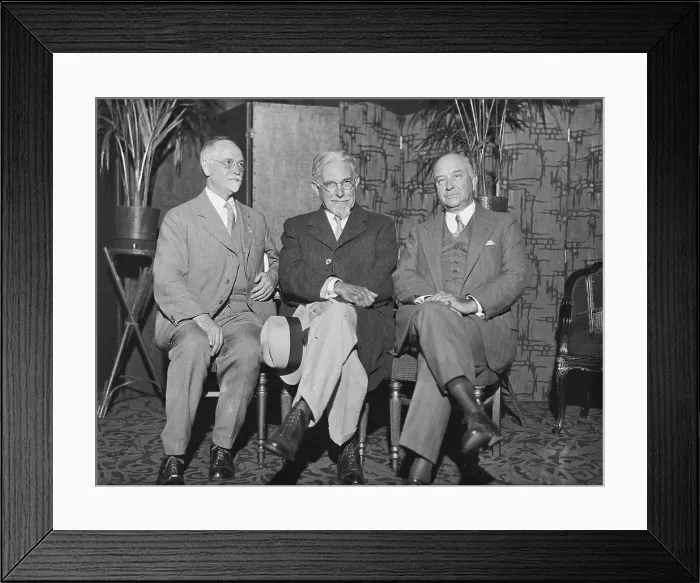 Framed Print : Meeting of Prominent US Men Framed Print : Meeting of Prominent US Men