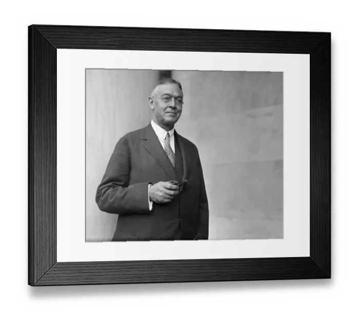 Framed Print : Hugh Bancroft Holding Pipe Framed Print : Hugh Bancroft Holding Pipe