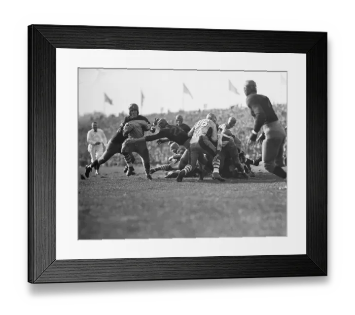 Framed Print : Columbia and Princeton Football Game in Action Framed Print : Columbia and Princeton Football Game in Action