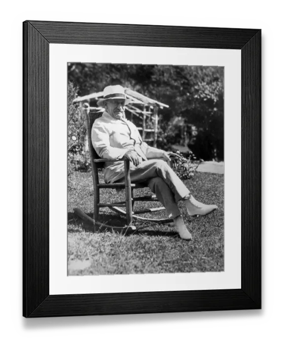 Framed Print : New York Lawyer Samuel H. Untermeyer Lounging on Lawn Framed Print : New York Lawyer Samuel H. Untermeyer Lounging on Lawn