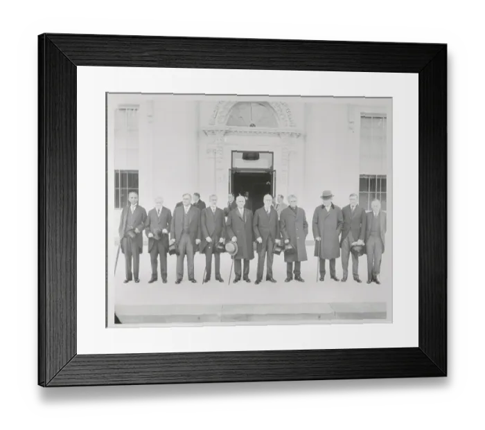 Framed Print : Justices Standing in Front of White House