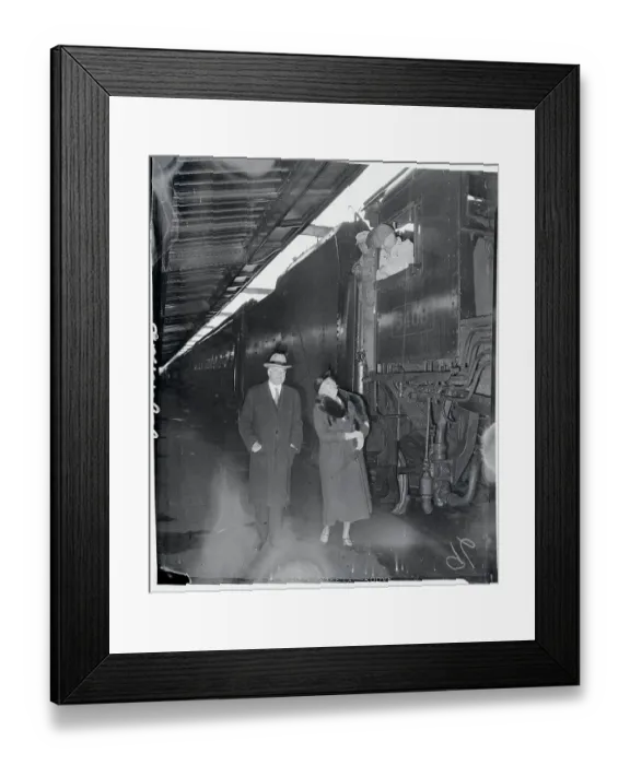 Framed Print : Herbert and Mrs. Hoover