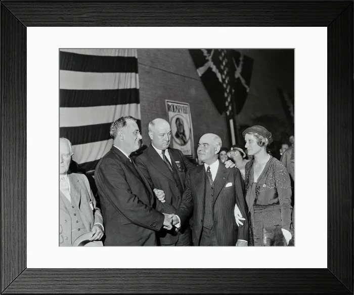 Framed Print : Franklin Roosevelt Conversing with Notables Framed Print : Franklin Roosevelt Conversing with Notables