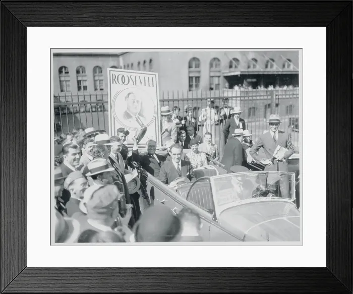 Framed Print : Roosevelt Beneath His Portrait Framed Print : Roosevelt Beneath His Portrait