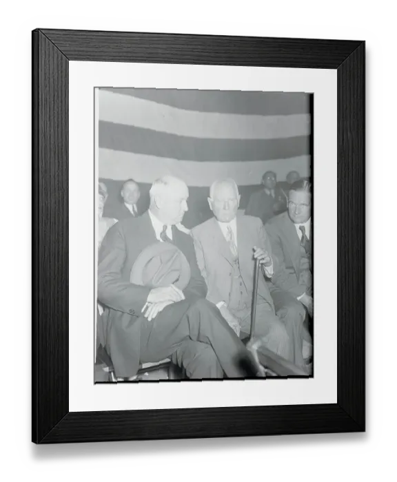 Framed Print : James Farley Conversing with Norman E. Mack Framed Print : James Farley Conversing with Norman E. Mack