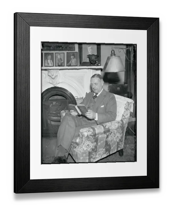 Framed Print : William Donovan Reading Book Framed Print : William Donovan Reading Book