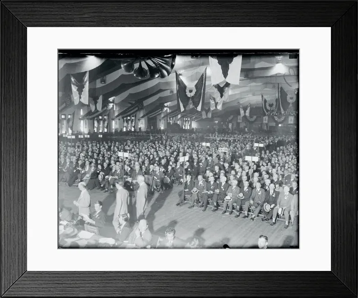 Framed Print : Delegates Gathering at Convention Framed Print : Delegates Gathering at Convention