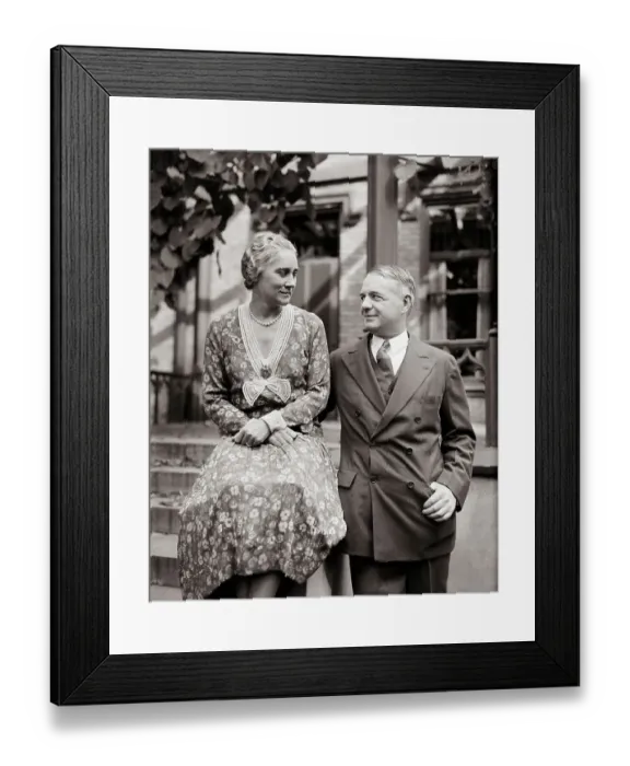 Framed Print : William Donovan with Wife Ruth Framed Print : William Donovan with Wife Ruth