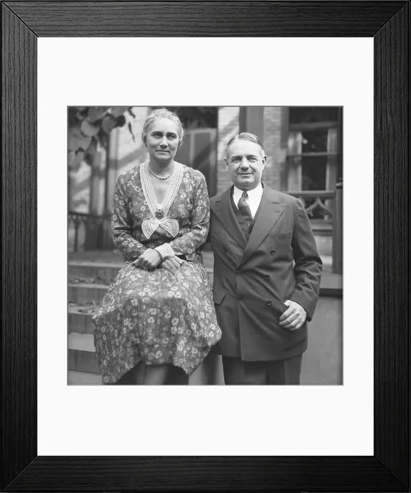 Framed Print : William Donovan with Wife Ruth Framed Print : William Donovan with Wife Ruth