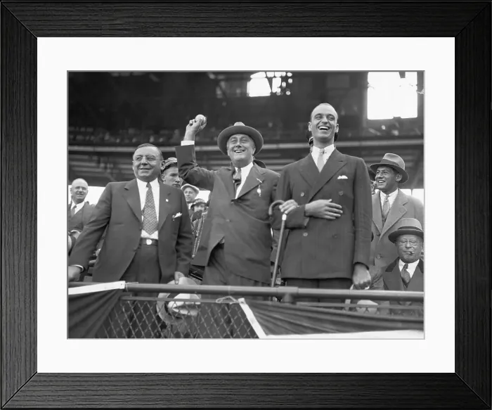 Framed Print : FDR at World Series Framed Print : FDR at World Series