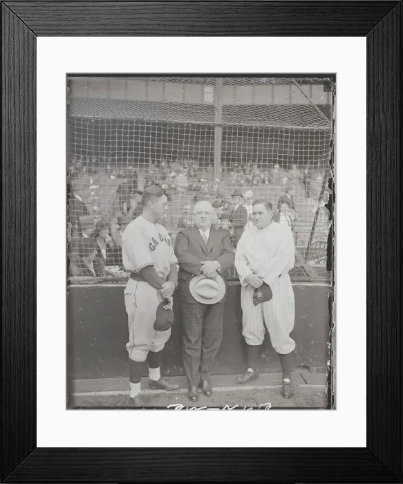 Framed Print : Baseball Managers Posing Together Framed Print : Baseball Managers Posing Together