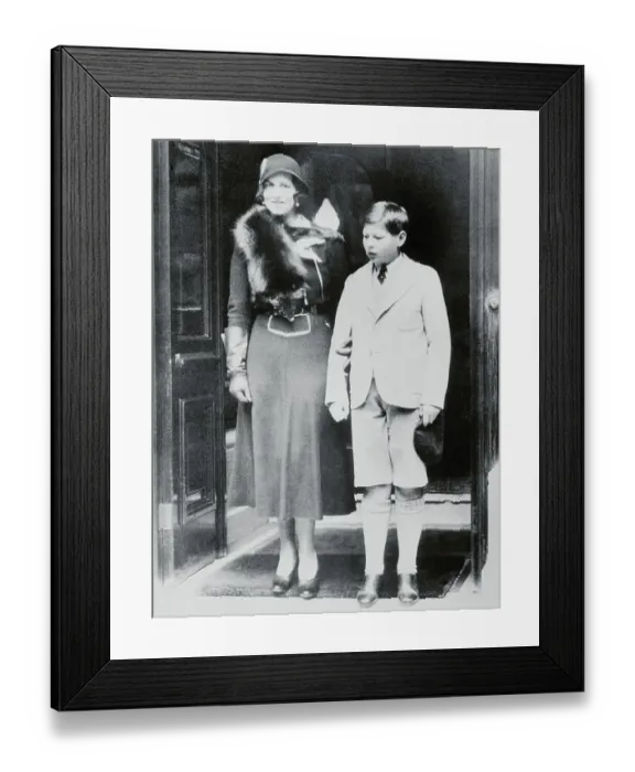 Framed Print : Royal Mother and Son of Rumania Framed Print : Royal Mother and Son of Rumania