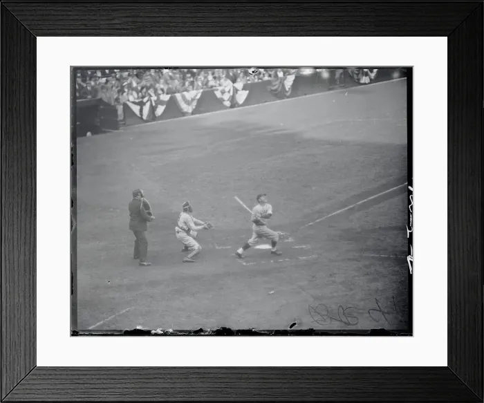 Framed Print : Charlie Grimm Batting Framed Print : Charlie Grimm Batting