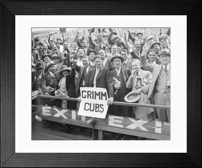 Framed Print : Chicago Cubs Fans in 1932 Framed Print : Chicago Cubs Fans in 1932