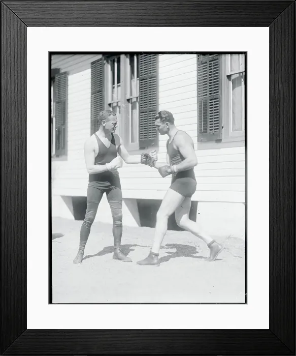 Framed Print : Jack Dempsey in Fighting Pose Framed Print : Jack Dempsey in Fighting Pose