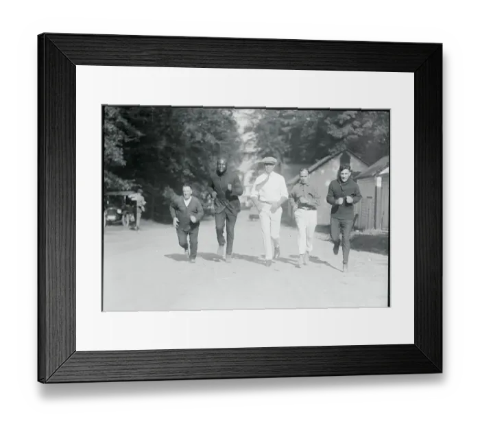 Framed Print : Jack Dempsey Running with Others Framed Print : Jack Dempsey Running with Others