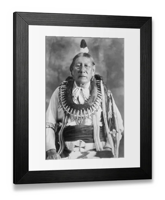 Framed Print : Portrait of Chief William Riding In Framed Print : Portrait of Chief William Riding In