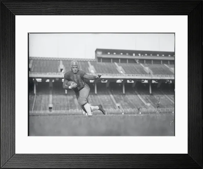 Framed Print : Football Player Running with Ball Framed Print : Football Player Running with Ball