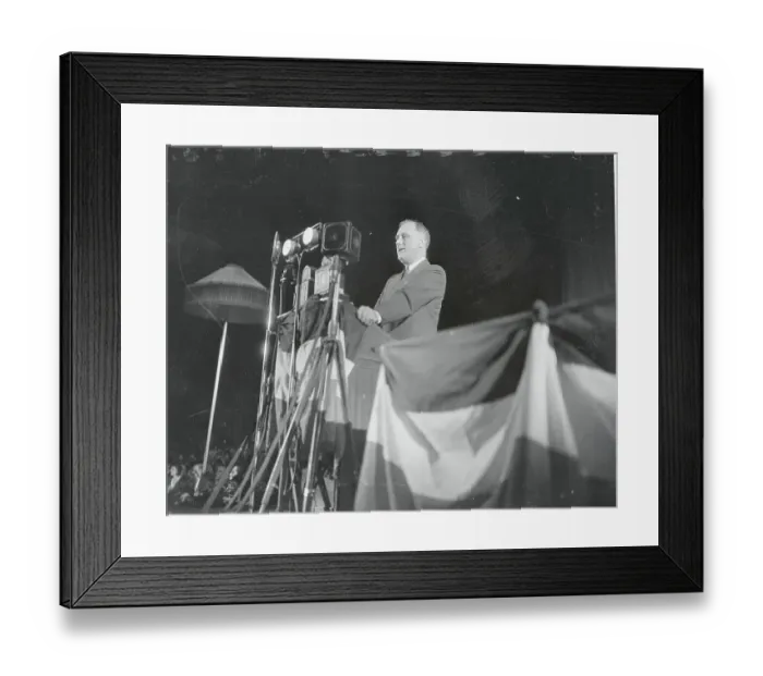 Framed Print : Roosevelt Giving Speech Framed Print : Roosevelt Giving Speech