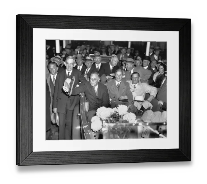 Framed Print : Roosevelt Campaigning for President Framed Print : Roosevelt Campaigning for President