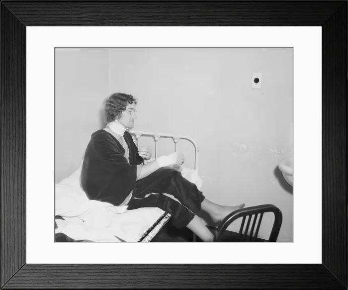 Framed Print : Suspect Harriet Paup in Jail Cell Framed Print : Suspect Harriet Paup in Jail Cell