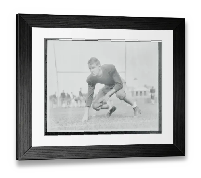Framed Print : John F. Hutchinson on Football Field Framed Print : John F. Hutchinson on Football Field