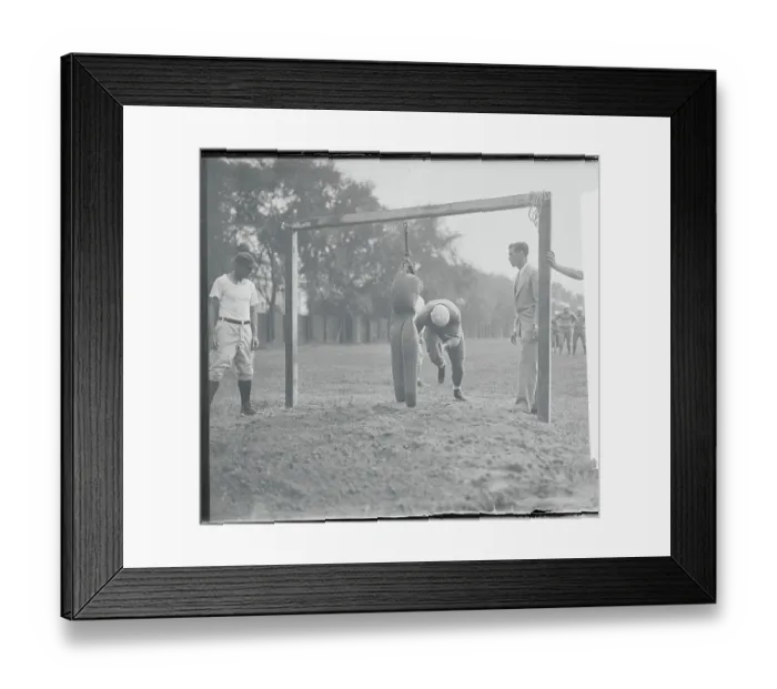 Framed Print : William Abbe and Fellow Teammates During Football Practice Framed Print : William Abbe and Fellow Teammates During Football Practice
