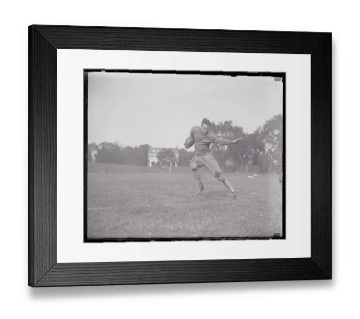Framed Print : Bob McNamara Working out with Football Framed Print : Bob McNamara Working out with Football