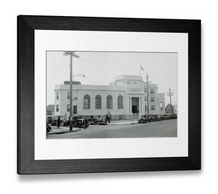 Framed Print : Rockaway Courthouse in 1932