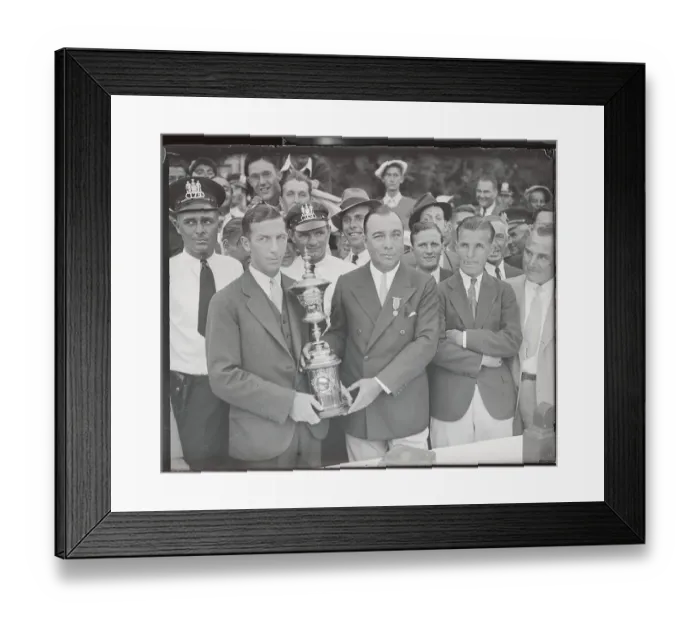 Framed Print : C. Ross Somerville Receiving Trophy Framed Print : C. Ross Somerville Receiving Trophy