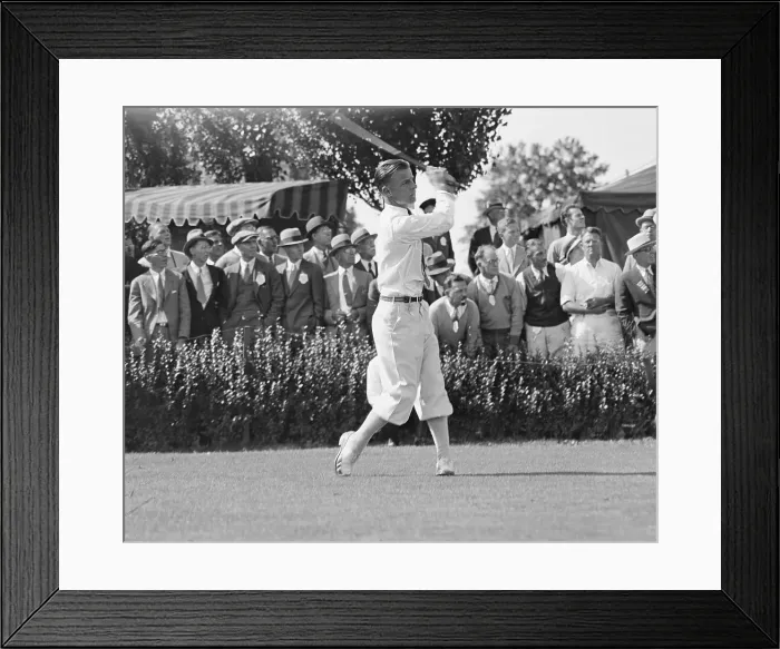 Framed Print : United States Amateur Golf Action with Johnny Goodman Framed Print : United States Amateur Golf Action with Johnny Goodman