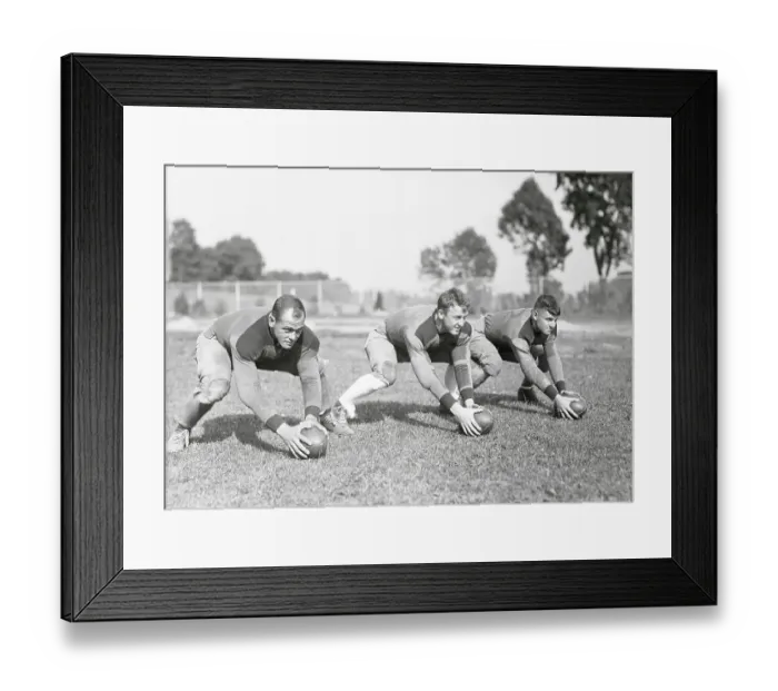 Framed Print : Boston College Players Participating in Football Practice