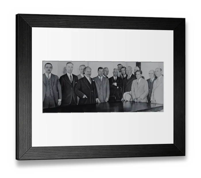 Framed Print : City Leaders Posing Together Framed Print : City Leaders Posing Together