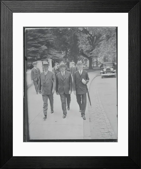 Framed Print : Prominent New Yorkers Arriving for Relief Conference Framed Print : Prominent New Yorkers Arriving for Relief Conference