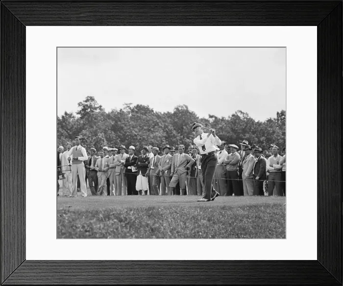 Framed Print : Francis Ouimet in Golfing Action Framed Print : Francis Ouimet in Golfing Action