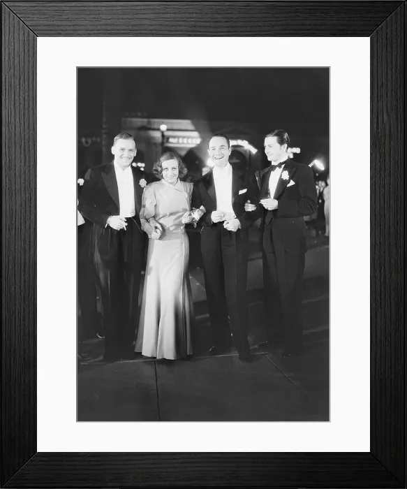 Framed Print : Joan Crawford and Douglas Fairbanks Jr. with Friends Framed Print : Joan Crawford and Douglas Fairbanks Jr. with Friends