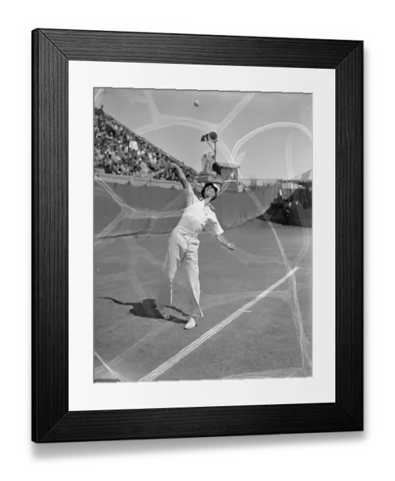 Framed Print : Winning Serve for Ellsworth Vines Framed Print : Winning Serve for Ellsworth Vines