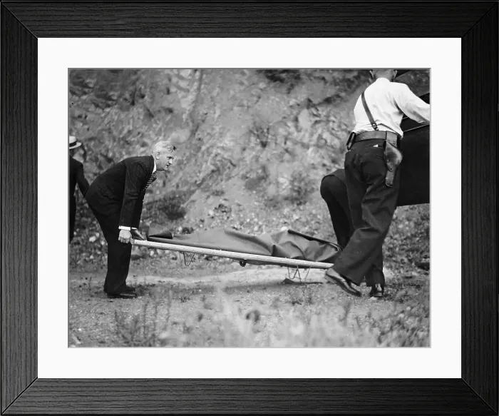 Framed Print : Police Loading Body into Ambulance Framed Print : Police Loading Body into Ambulance