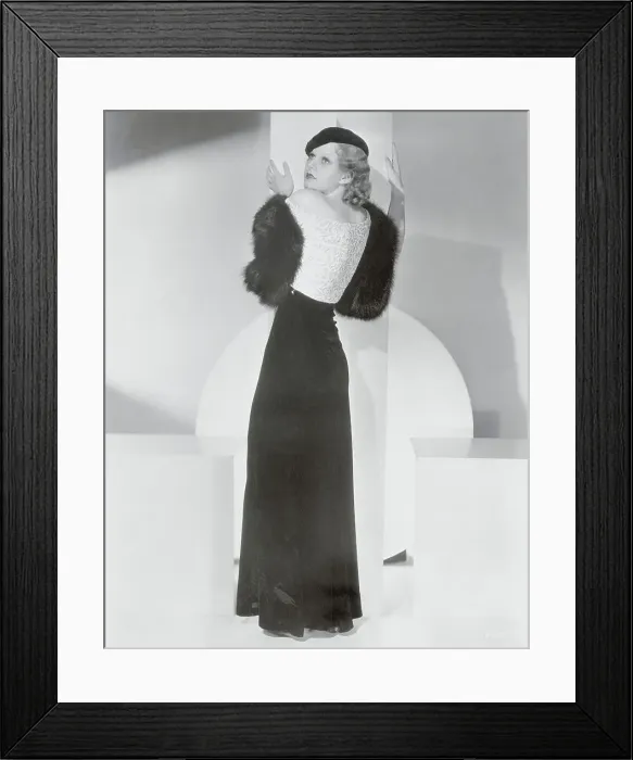 Framed Print : Rear Pose of Actress Jean Harlow Framed Print : Rear Pose of Actress Jean Harlow